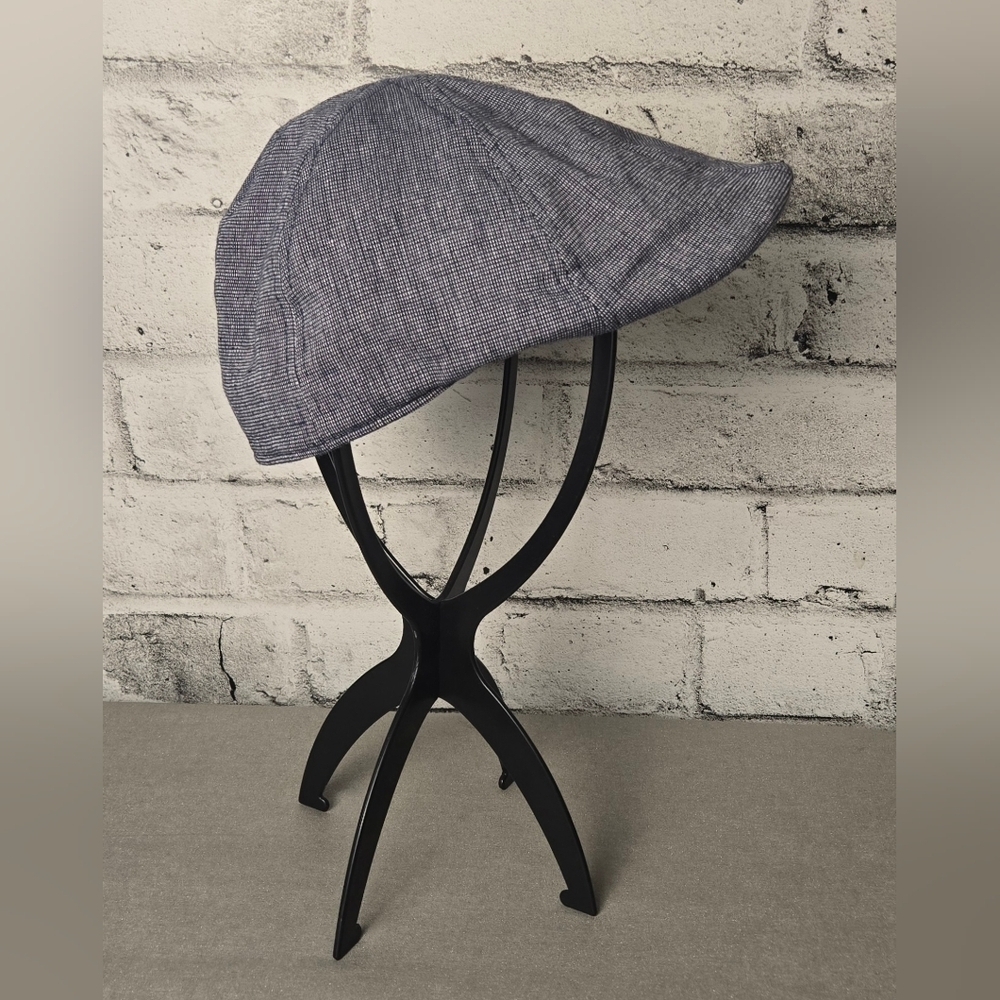 Nathaniel Cole 1934 Crowncap Men’s Blue Check Ivy Flat Cap Newsboy Hat